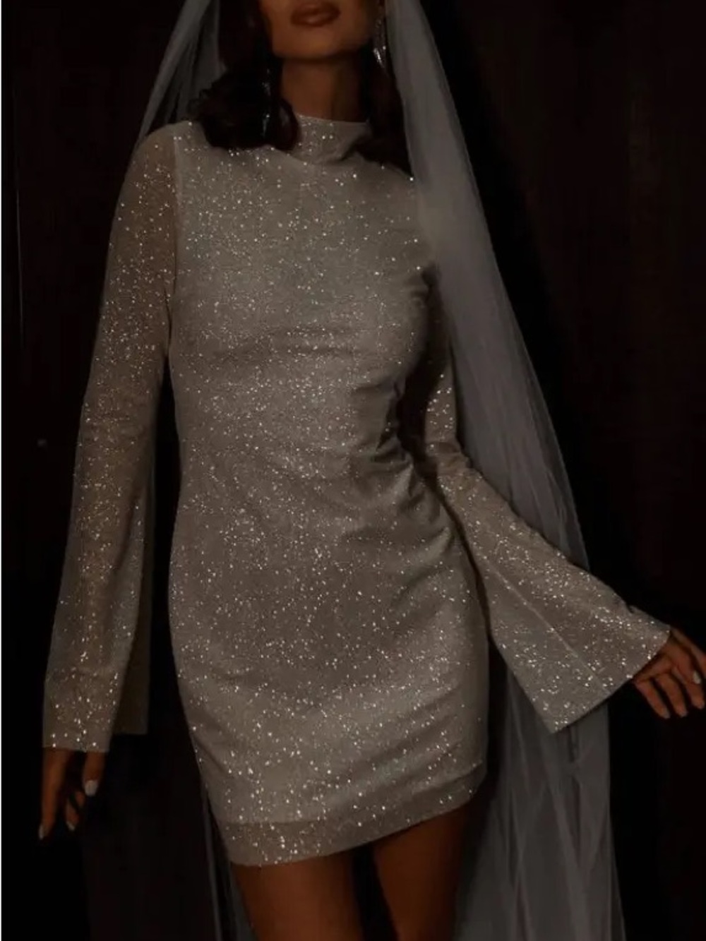 NEW Sparkly/Sequence Bridal Dress from Missacc